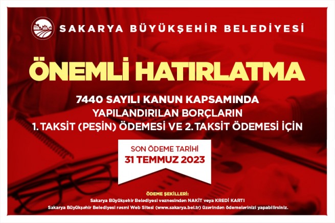 Büyükşehir kamu borçlarına dair uyardı; Son tarih 31 Temmuz – EKONOMİ – İnternetin Ajansı