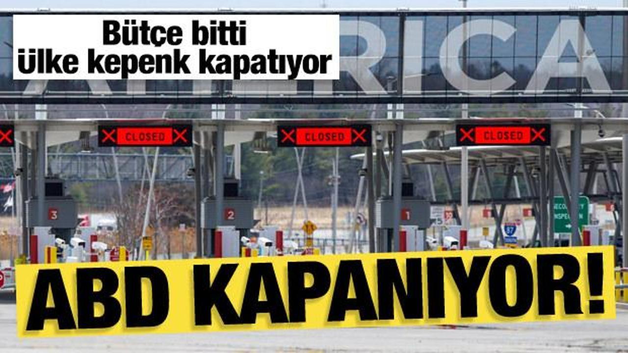 ABD kapanıyor: Bütçe bitti, ülke kepenk kapatıyor