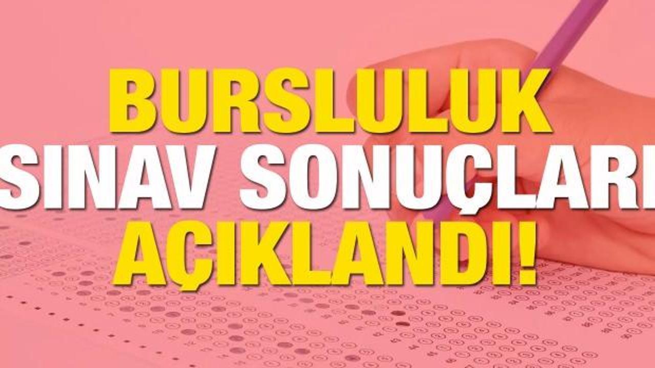 Bursluluk sınav sonuçları açıklandı: Sorgulama ekranı!