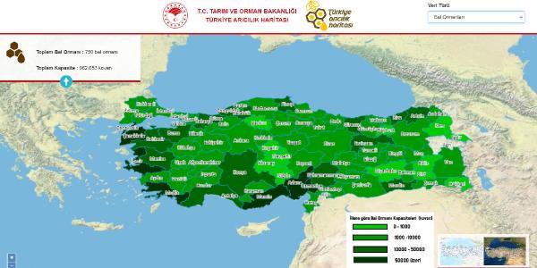 Türkiye Arıcılık Haritası güncellendi