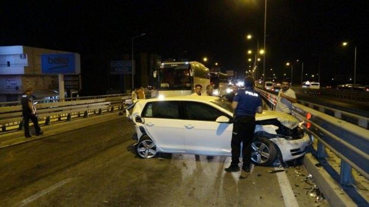 Manavgat zincirleme kaza: 3 kişi yaralandı!