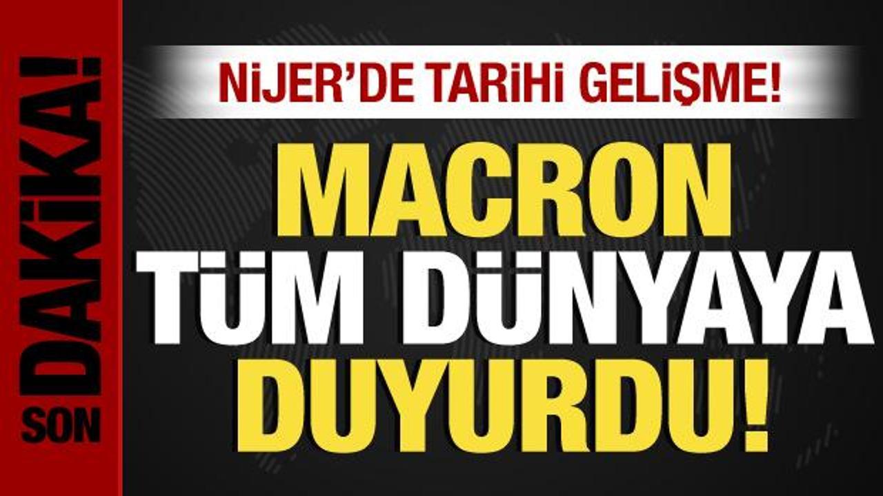 Macron tüm dünyaya duyurdu: Fransız askerler çekiliyor! Nijer’de tarihi gelişme…