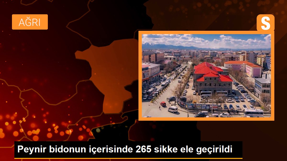 Peynir bidonun içerisinde 265 sikke ele geçirildi