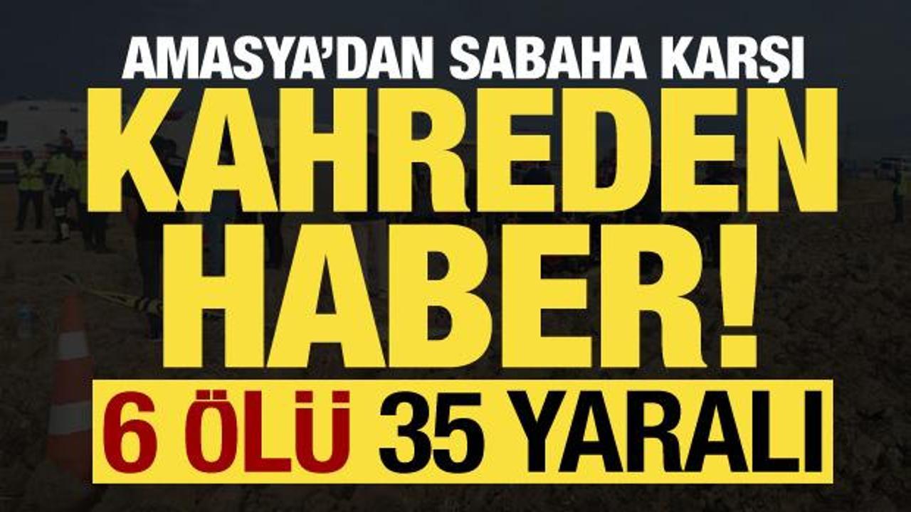 Son dakika… Amasya’dan kahreden haber! Yolcu otobüsü devrildi: 6 ölü, 35 yaralı!