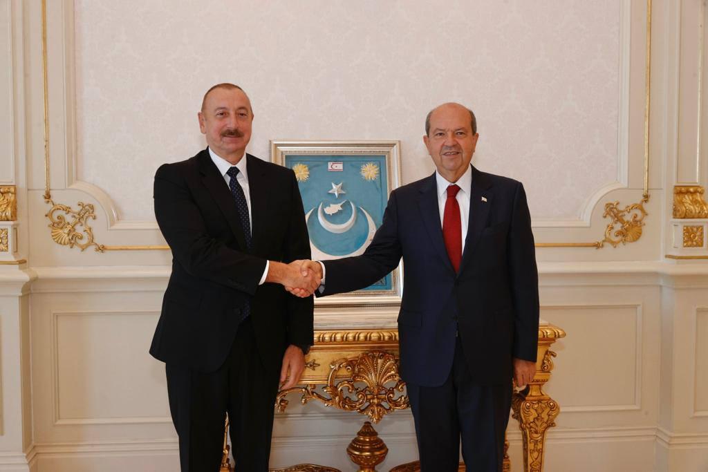 Ersin Tatar, Aliyev'le görüştü