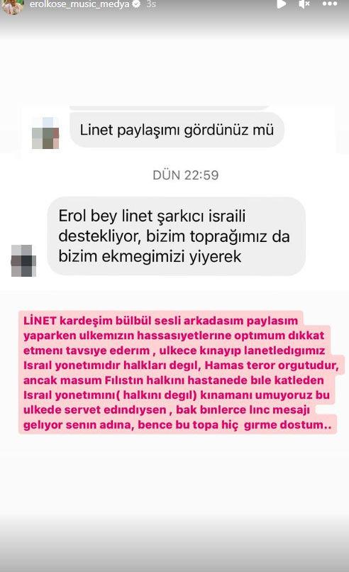 Gazze'deki katliama ses çıkarmayan İsrail asıllı Türk şarkıcı Linet'den skandal paylaşım!