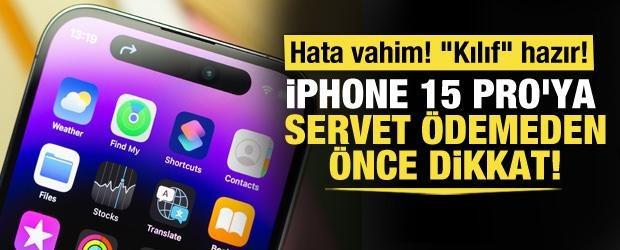 Apple, iPhone 15 Pro'daki hatayı kabul etti... Müdahale edecek!