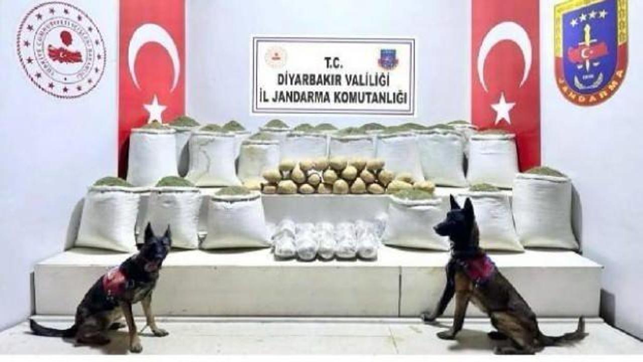 Diyarbakır’da 637 kilo esrar ele geçirildi