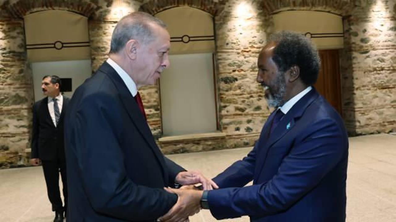 Erdoğan, Somali Cumhurbaşkanı Mahmud ile görüştü