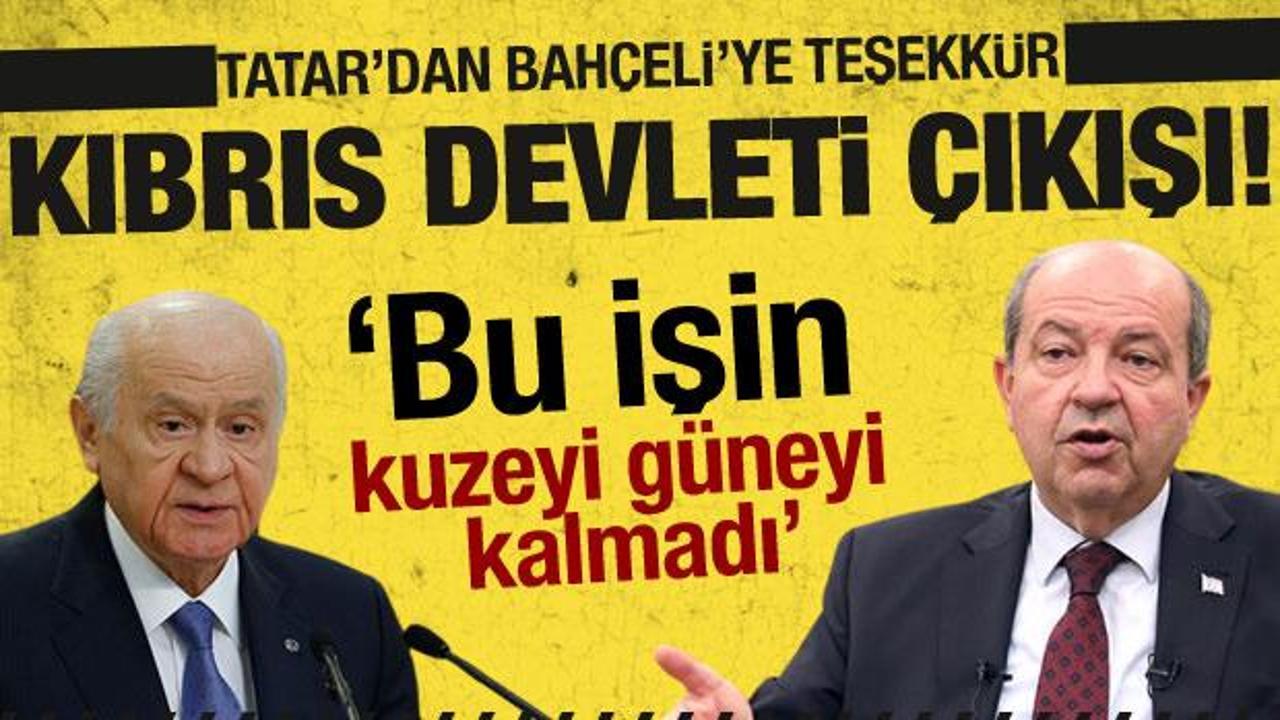 Ersin Tatar’dan ‘Kıbrıs Türk Devleti’ çıkışı: Bu işin kuzeyi, güneyi kalmadı