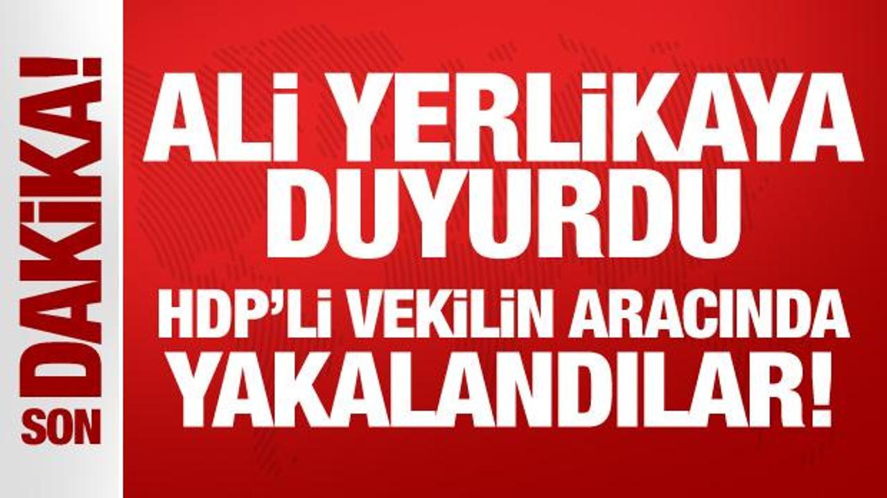 Son Dakika: HDP’li vekilin aracında 2 terörist yakalandı