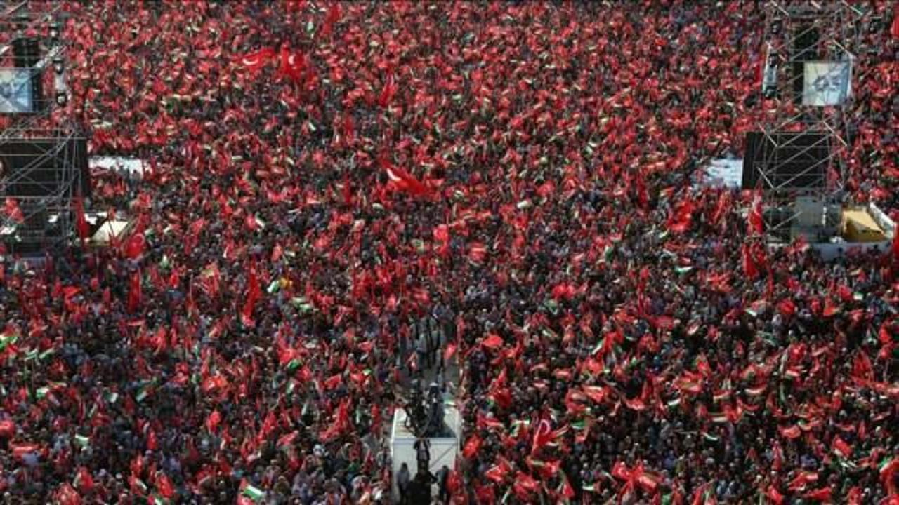 X’ten yanlış teyit: Büyük Filistin Mitingi’ni 29 Ekim kutlaması diye verdiler