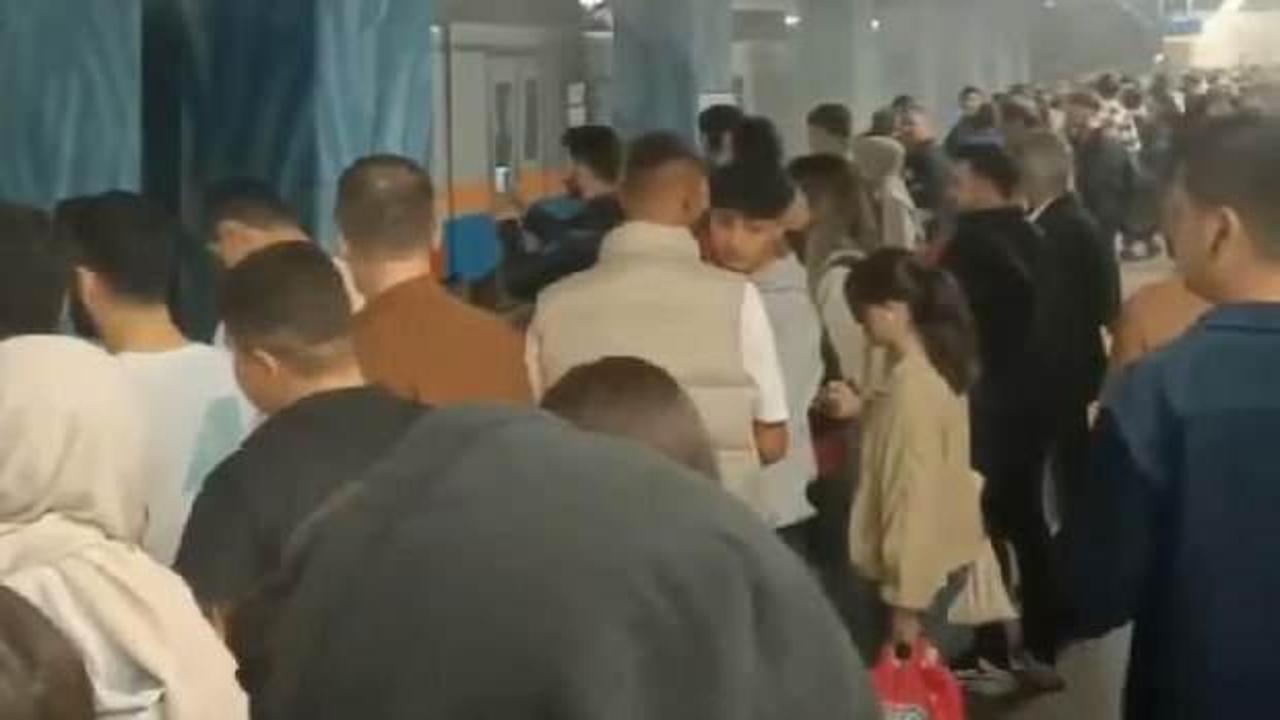 Yenikapı Metro İstasyonunda yangın paniği