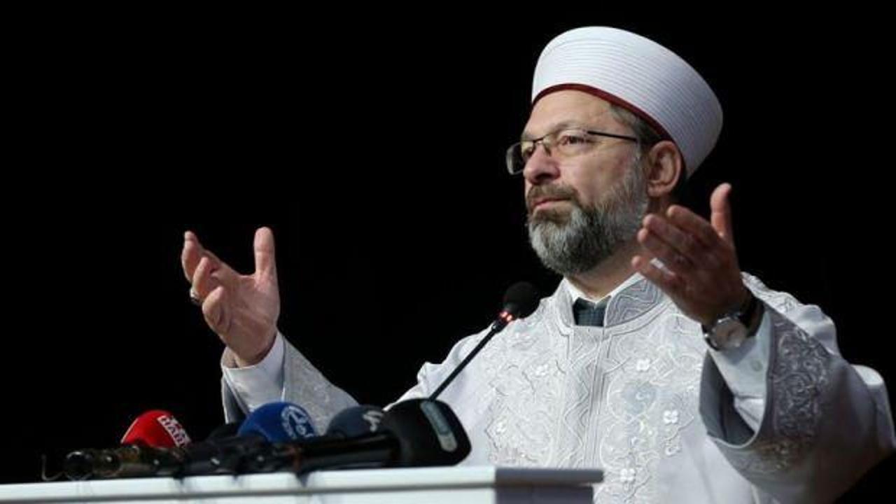 Diyanet İşleri Başkanı Ali Erbaş’tan, Filistin ve Kudüs mesajı