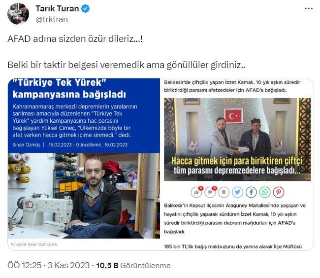 Çalışmaları sekteye uğratan Oğuzhan Uğur’a teşekkür belgesi veren AFAD'a eleştiri yağmuru!