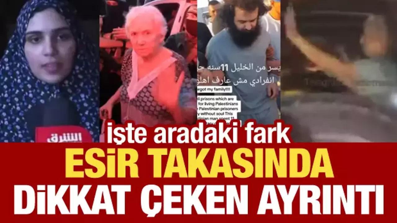 Esir takasında 3'üncü günde yine benzer tablo! İsrailliler Kassam askerlerine el salladı