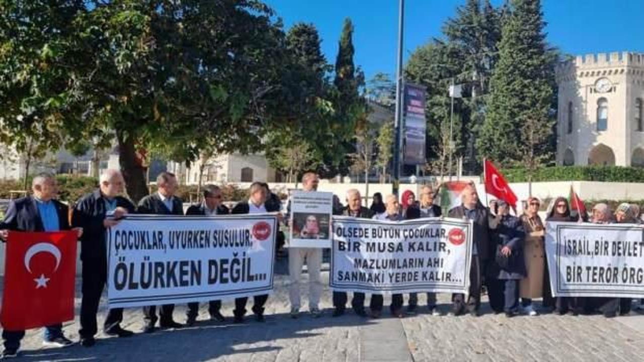 Fatih Muhtarlar Derneği üyelerinden İsrail’e tepki