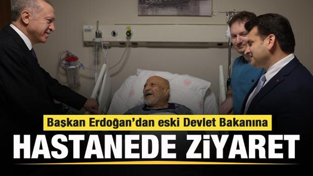 Başkan Erdoğan, eski Devlet Bakanı Aksay’ı hastanede ziyaret etti
