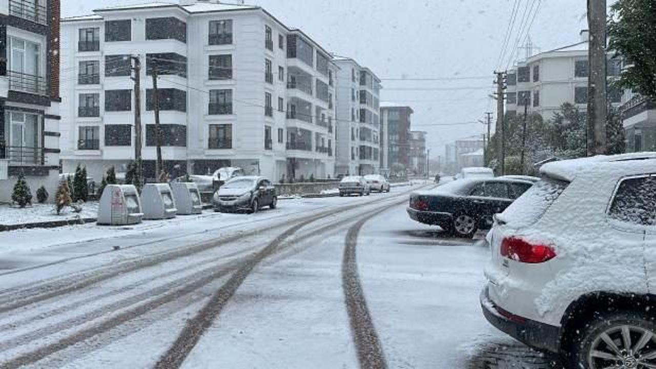 Bolu’da kar kalınlığı 10 santimetreye ulaştı
