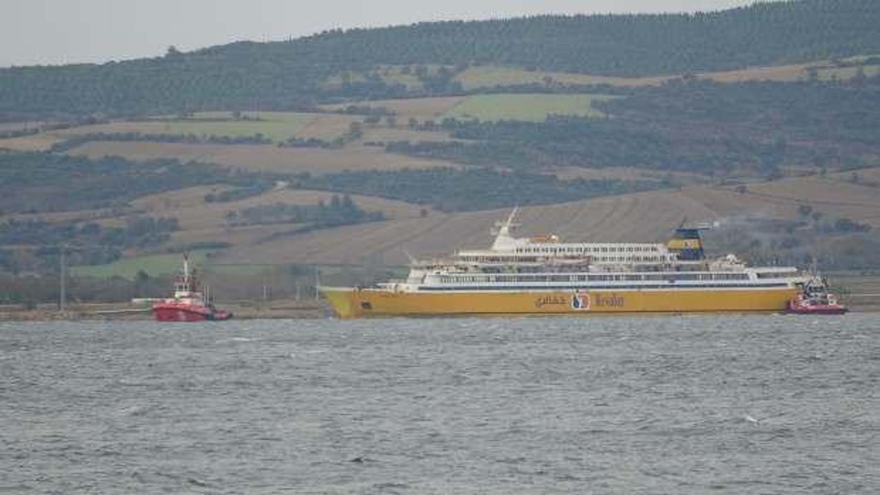 Çanakkale Boğazı’nda arıza yapan gemi sürüklendi