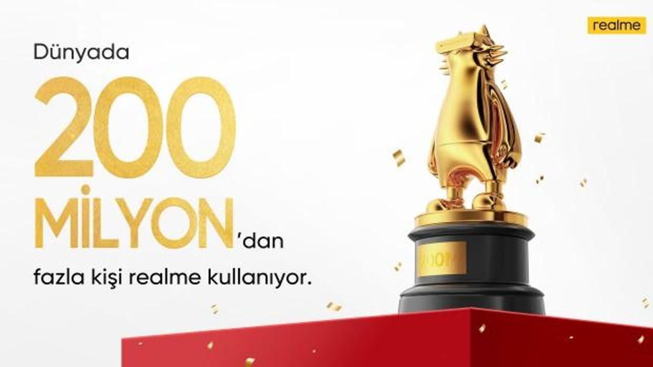 Dünyada 200 milyondan fazla kişi Realme kullanıyor!
