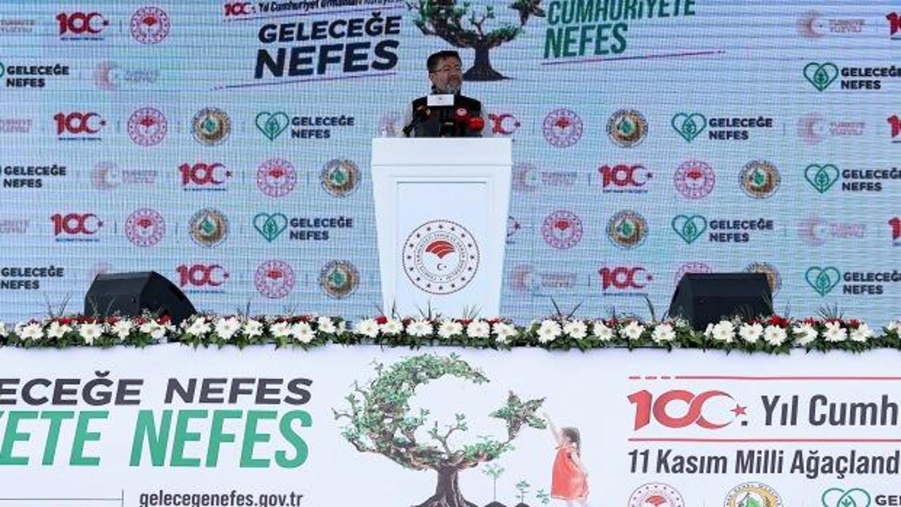 Milli Ağaçlandırma Günü Ankara’daki etkinlikle kutlandı