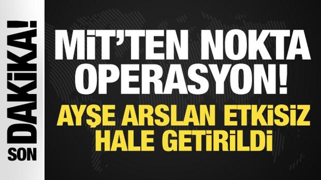 MİT’ten Irak’ta nokta operasyon! Terörist Ayşe Arslan öldürüldü