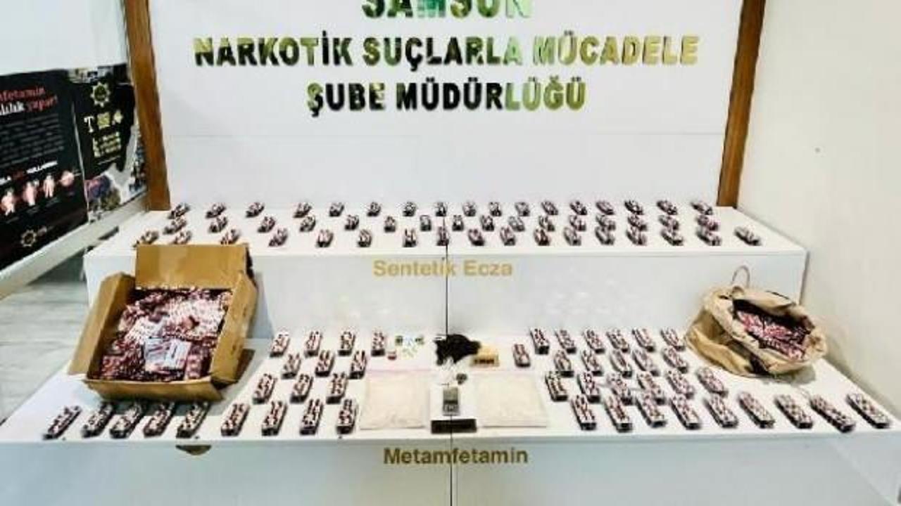 Samsun’da uyuşturucu operasyonunda 3 gözaltı