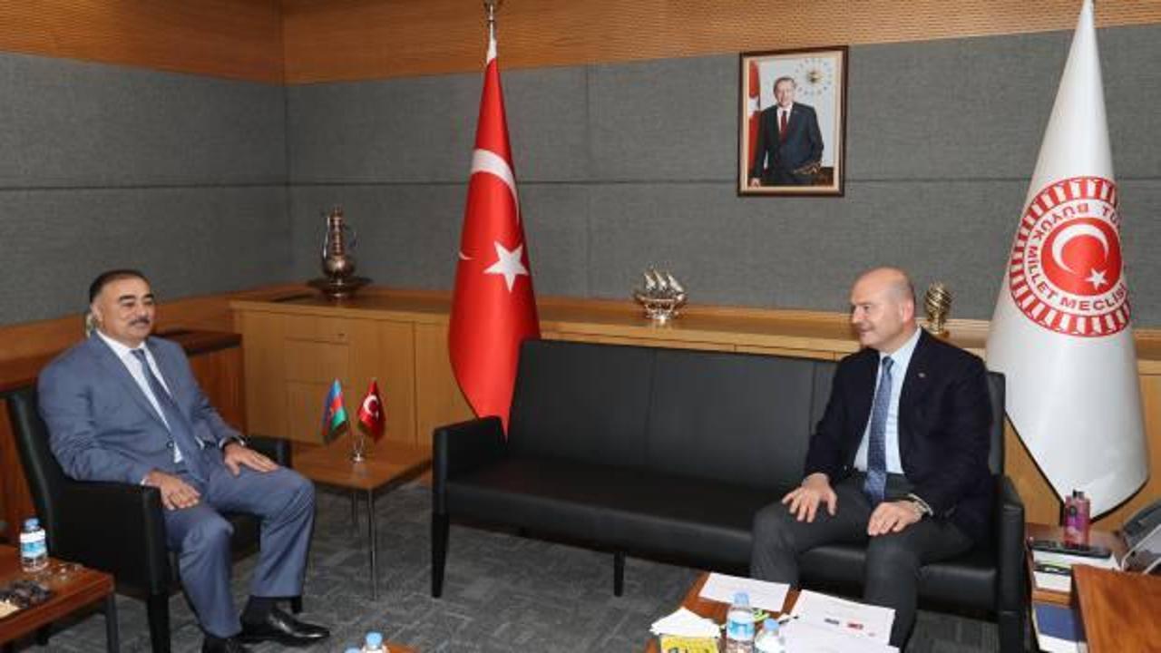 TBMM İçişleri Komisyonu Başkanı Soylu, Reşad Memmedov’u kabul etti