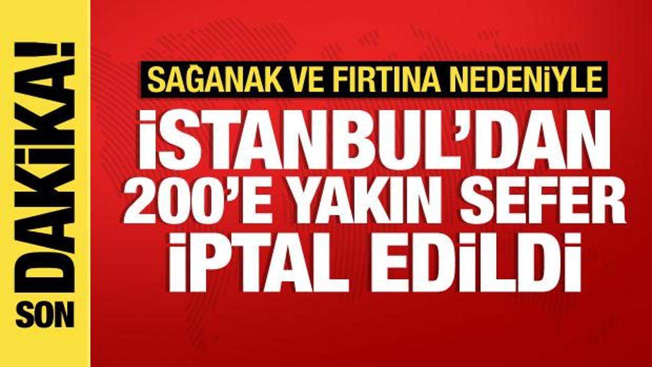 THY ve Pegasus’un İstanbul’dan yapılacak 187 seferi iptal edildi