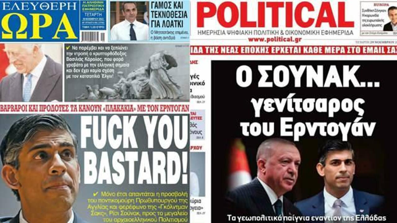 Londra-Atina arasında kriz: Yunan basını, İngiltere Başbakanı’na küfretti