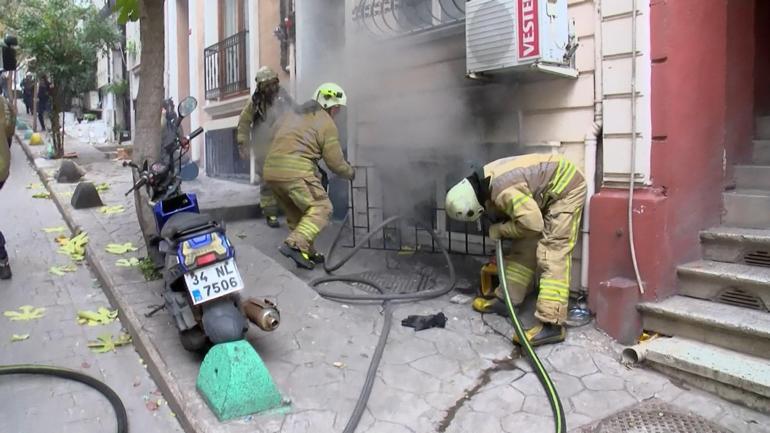 Beyoğlu'nda apart otelde yangın