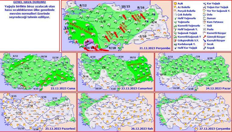 Son dakika... Meteoroloji alarm verdi! Metrekareye 100 kg yağış düşecek