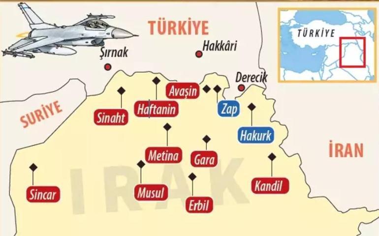 Son dakika... Irak ve Suriye'nin kuzeyinde hava harekatı: 26 terörist etkisiz hale getirildi