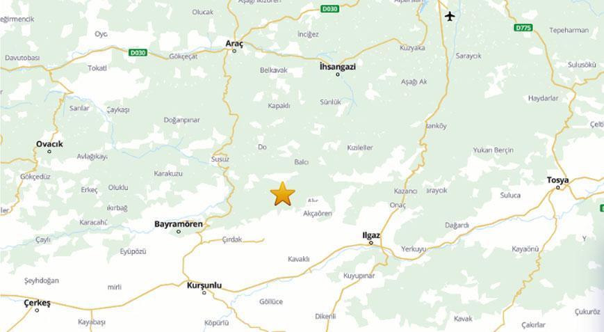 Son dakika… Çankırı’da 3.5 büyüklüğünde deprem