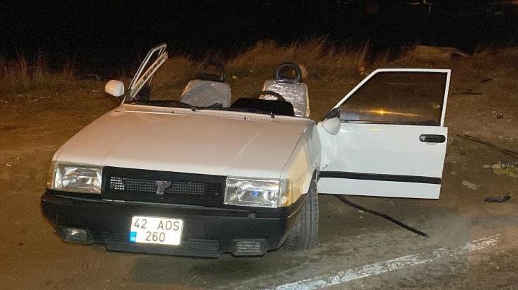 Arazi aracı ile çarpışan otomobil ikiye bölündü! ‘Çek çek sağlamız’