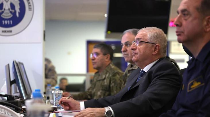 Bakan Güler, 29 hedefin imha edildiği hava harekatlarını sevk ve idare etti