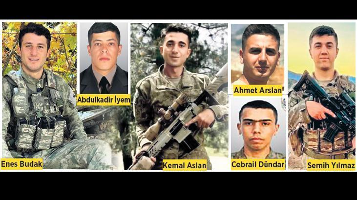 Yürekler yine yandı: 6 asker daha şehit… Çift harekatla bedel ödetildi