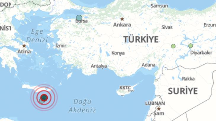 Akdeniz’de 4.1 büyüklüğünde deprem