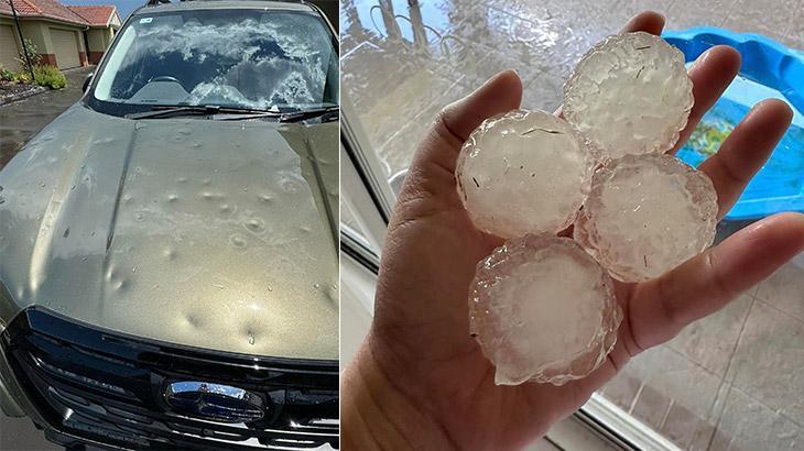 Avustralya’da golf topu büyüklüğünde dolu yağdı!