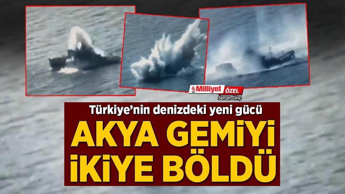 Türkiye denizde AKYA ile vuracak! Yerli torpido gemiyi böyle batırdı
