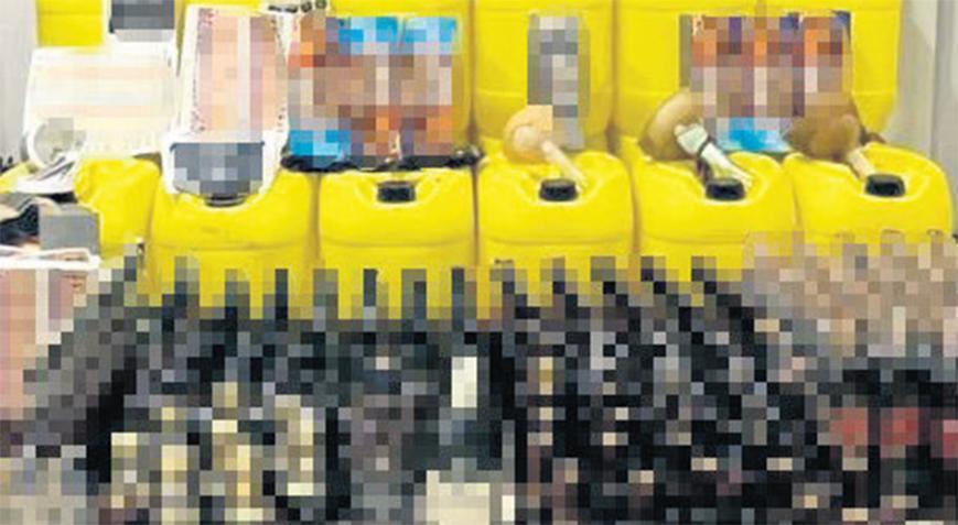 188 ton kaçak ve sahte alkol ele geçirildi