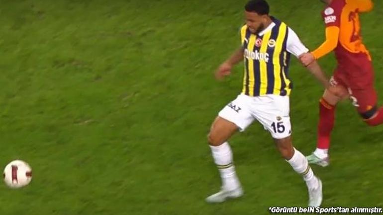 Fenerbahçe-Galatasaray derbisinde en çok tartışılan pozisyon! 'VAR için kanıt yok, penaltı olmalıydı'