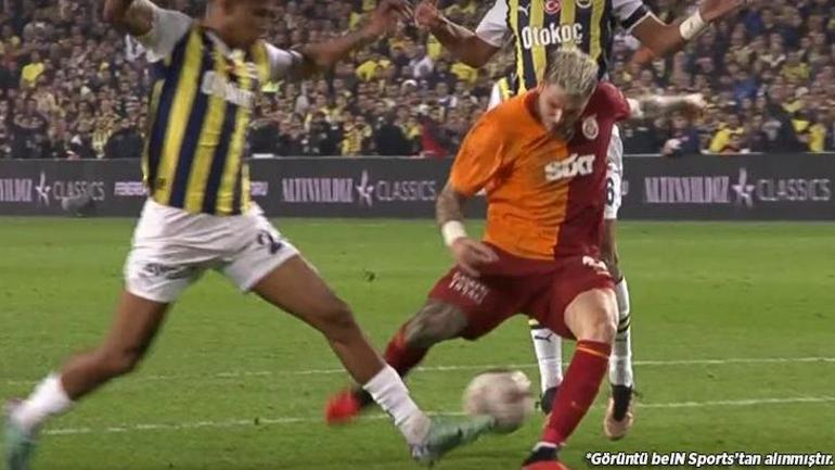 Fenerbahçe-Galatasaray derbisinde en çok tartışılan pozisyon! 'VAR için kanıt yok, penaltı olmalıydı'