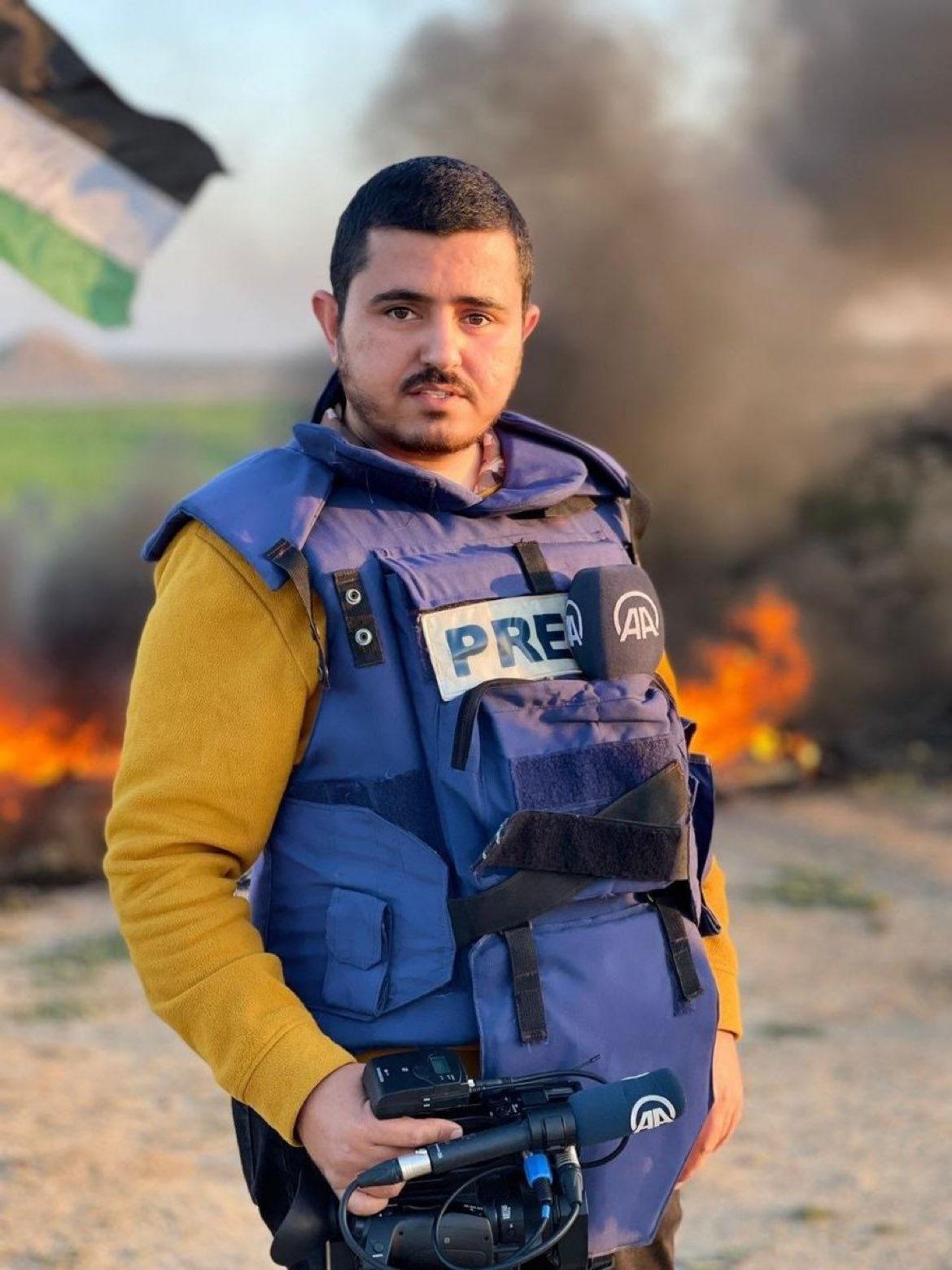 AA'nın Gazze'de görev yapan kameramanı şehit oldu!