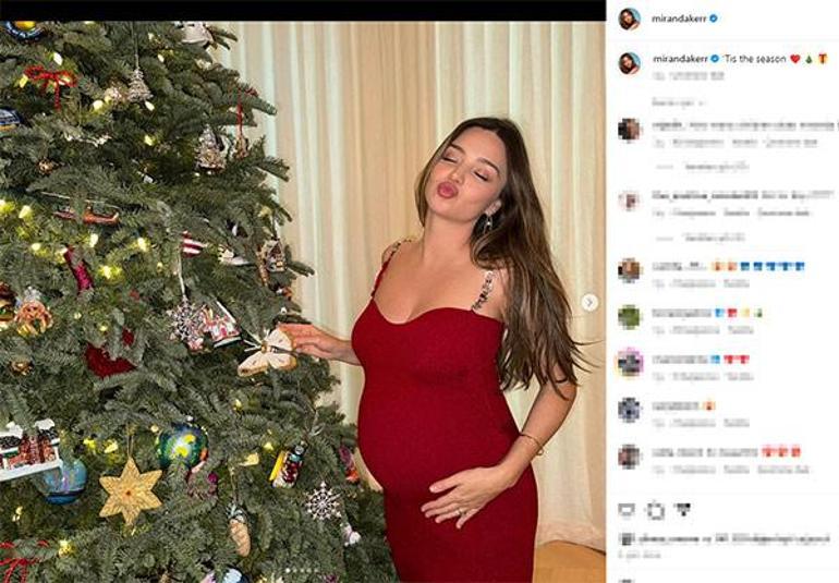 Dördüncü bebek heyecanı! Miranda Kerr'in karnı burnunda