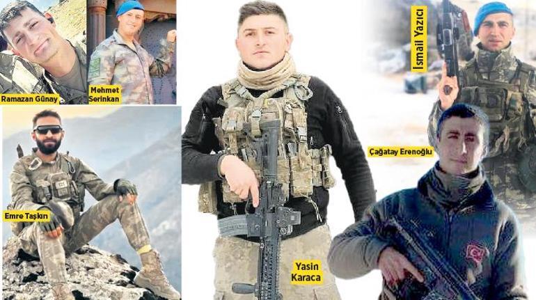 Yürekler yine yandı: 6 asker daha şehit... Çift harekatla bedel ödetildi