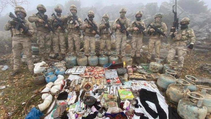 Bingöl’de operasyon: PKK’lı teröristlerin 8 katlı mağarası imha edildi