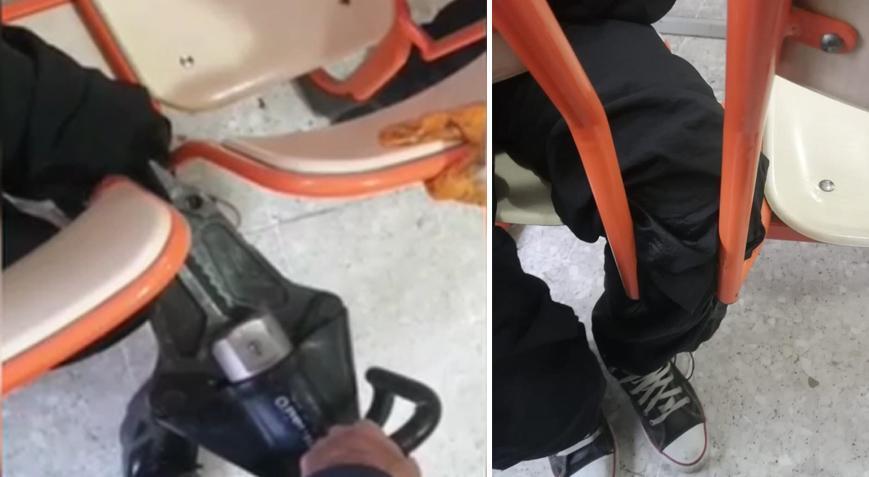 Şanlıurfa’da bir öğrencinin ayağı sıraya sıkıştı! İtfaiyenin müdahalesiyle kurtuldu