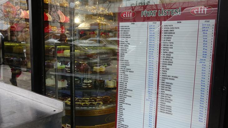 İş yerleri fiyat listelerini asmaya başladı